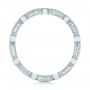  Platinum Platinum Round And Baguette Diamond Stackable Eternity Band - Front View -  101944 - Thumbnail
