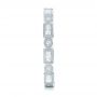 18k White Gold 18k White Gold Round And Baguette Diamond Stackable Eternity Band - Side View -  101944 - Thumbnail