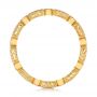 18k Yellow Gold Round And Baguette Diamond Stackable Eternity Band - Front View -  101944 - Thumbnail