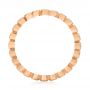 14k Rose Gold 14k Rose Gold Stackable Diamond Eternity Band - Front View -  101906 - Thumbnail