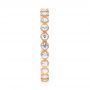 14k Rose Gold 14k Rose Gold Stackable Diamond Eternity Band - Side View -  101906 - Thumbnail