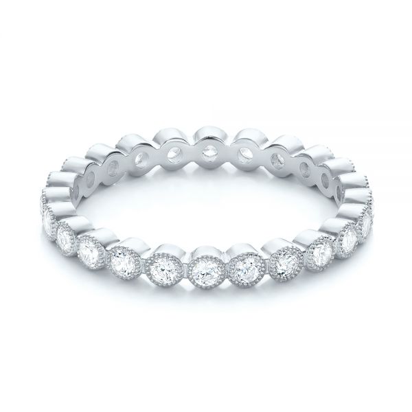 Platinum Platinum Stackable Diamond Eternity Band - Flat View - 101906