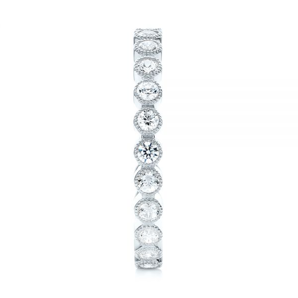 Platinum Platinum Stackable Diamond Eternity Band - Side View - 101906