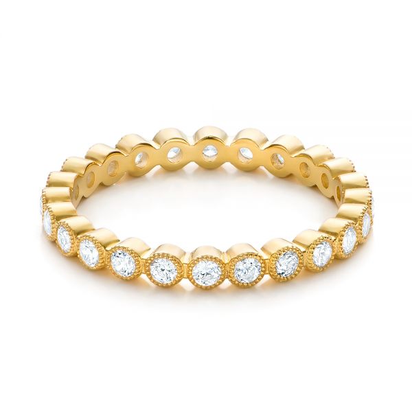 14k Yellow Gold 14k Yellow Gold Stackable Diamond Eternity Band - Flat View -  101906