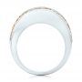 18k White Gold Yellow Sapphire And Diamond Anniversary Band - Front View -  101366 - Thumbnail
