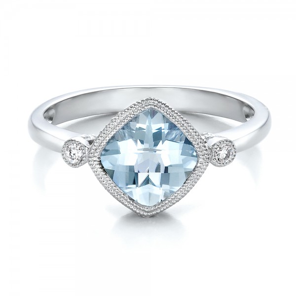 Aquamarine and Diamond Ring 100454 Bellevue Seattle Joseph Jewelry