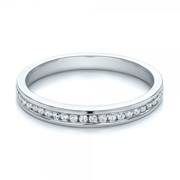 Channel Set Diamond Wedding Band