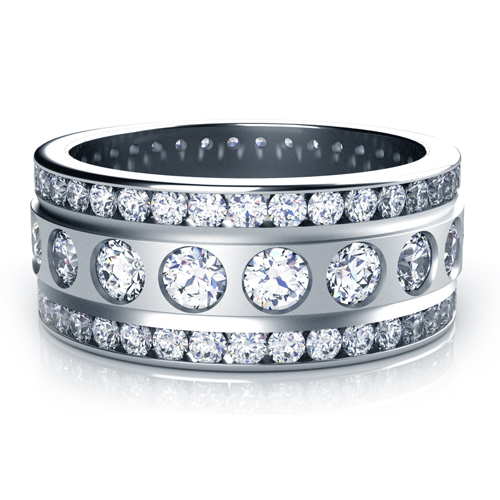 jewelry anniversary bands channel set diamond women s anniversary band