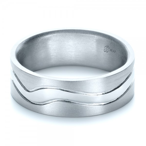 Custom Men's Platinum Wedding Band