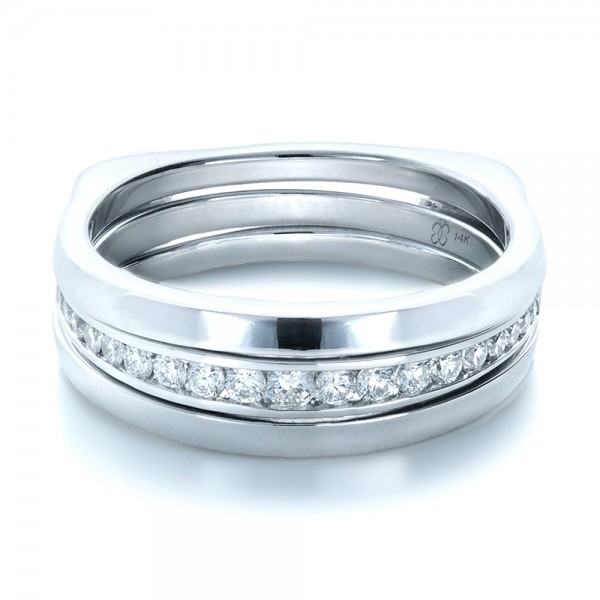 custom designed bear wedding rings