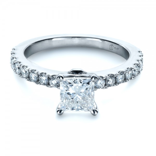 Custom Princess Cut Engagement Ring | Bellevue Seattle Joseph Jewelry