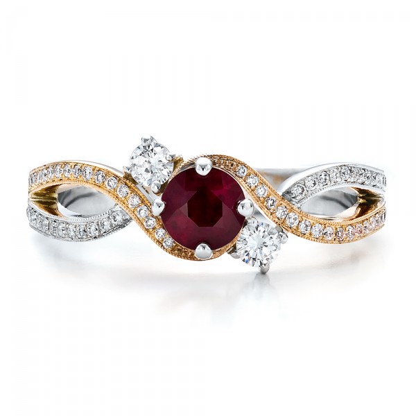 Custom Ruby and Diamond Engagement Ring Custom Ruby and Diamond Engagement Ring