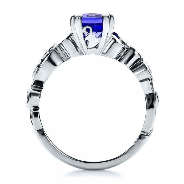 Custom Tanzanite and Diamond Engagement Ring #100112 Bellevue Seattle ...