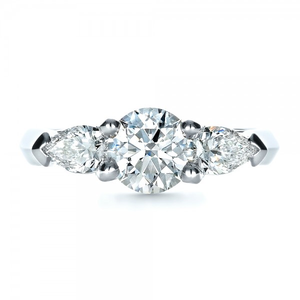 Custom Three Stone Engagement Ring