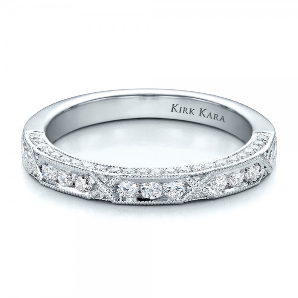 Diamond channel set wedding ring