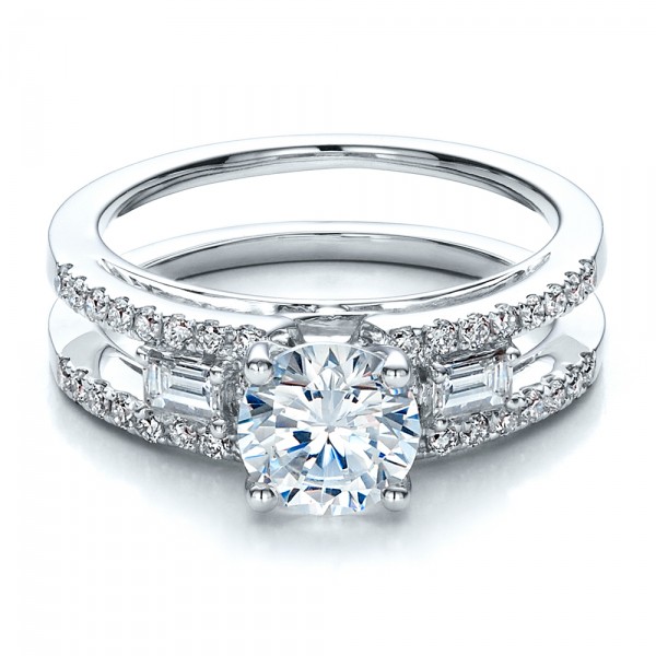 Engagement Ring with Matching Eternity Band