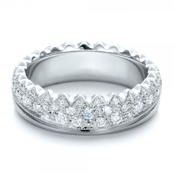 Women's Pave Diamond Wedding Band