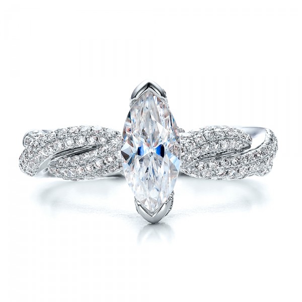 Marquise Engagement Ring - Vanna K