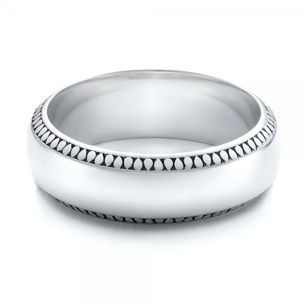 Men's Engraved Wedding Band