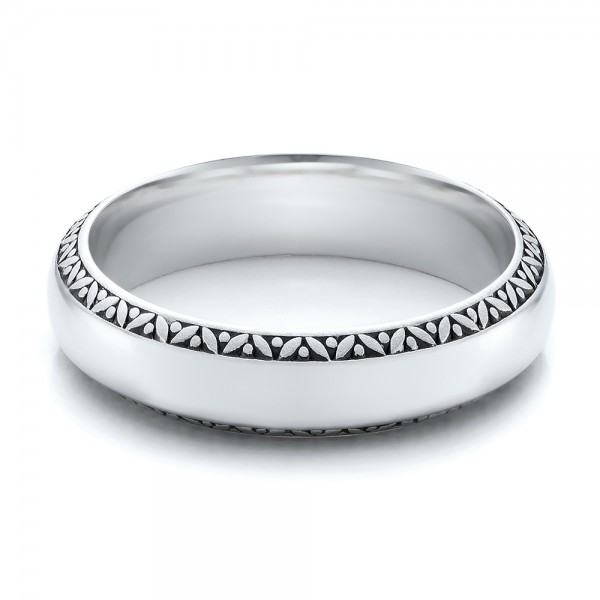 Men's Engraved Wedding Band