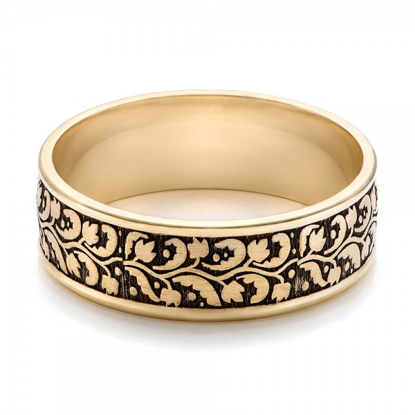 Men's Engraved Wedding Band