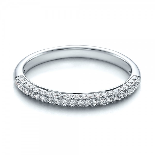 Pave Set Diamond Wedding Band