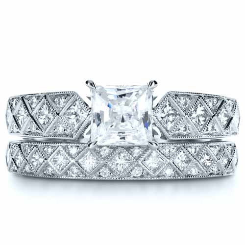 Princess Cut Diamond Women's Wedding Band 1145 Bellevue Seattle Joseph