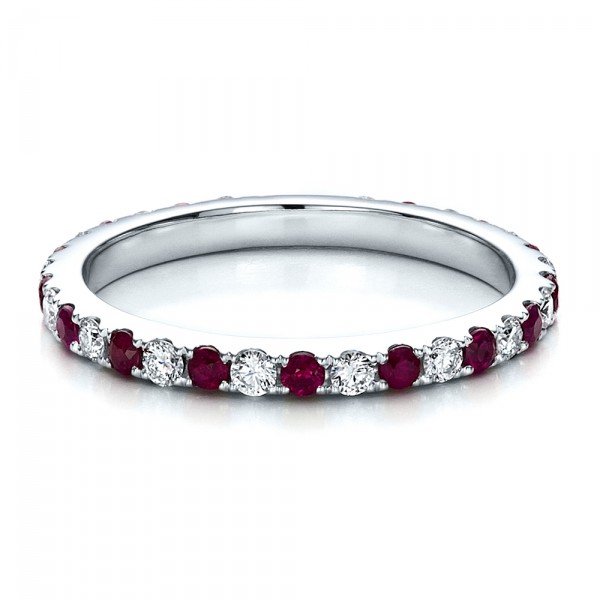 Ruby Eternity Band with Matching Engagement Ring