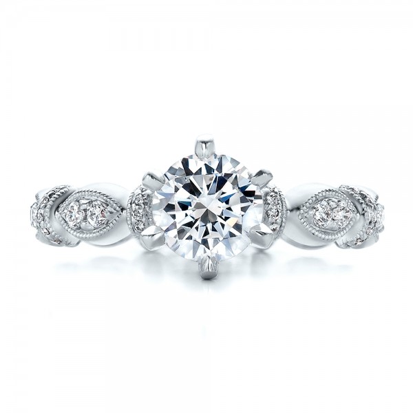 Dahlia Collection Engagement Ring - Kirk Kara