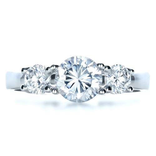 Three Stone Diamond Engagement Ring