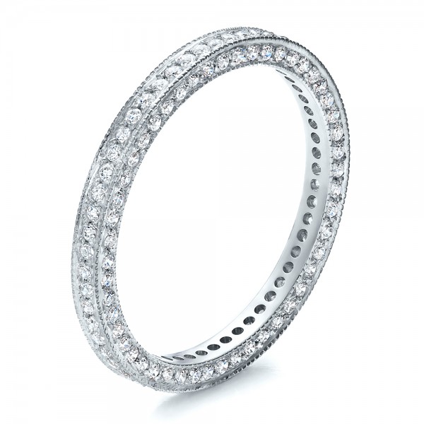 Women's Wedding Rings-Women's Pave Diamond Eternity Band