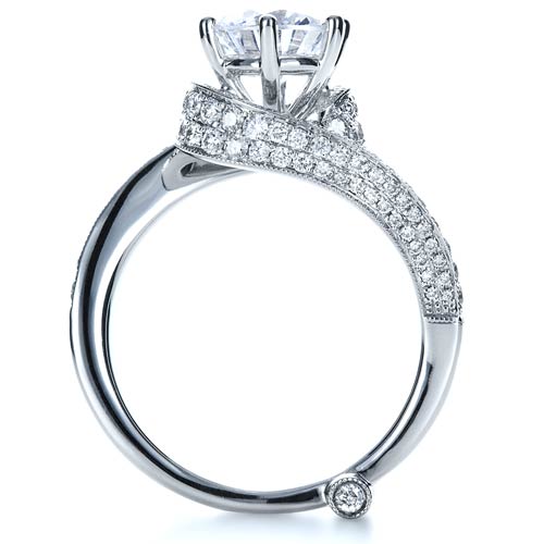 Wrapped Diamond Engagement Ring - Vanna K