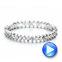 18k White Gold Women's Diamond Eternity Band - Video -  100130 - Thumbnail