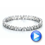 18k White Gold Women's Diamond Eternity Band - Video -  100142 - Thumbnail