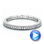 14k White Gold 14k White Gold Women's Pave Diamond Eternity Band - Video -  100148 - Thumbnail