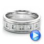  Platinum Platinum Men's Diamond Wedding Band - Video -  100179 - Thumbnail