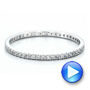 14k White Gold 14k White Gold Women's Diamond Eternity Band - Video -  100275 - Thumbnail