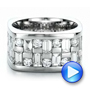 18k White Gold 18k White Gold Custom Women's Channel Set Diamond Anniversary Band - Video -  100481 - Thumbnail