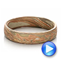 Men's Etched Mokume Band - Video -  100522 - Thumbnail