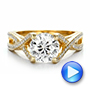 14k Yellow Gold 14k Yellow Gold Custom Diamond Engagement Ring - Video -  100565 - Thumbnail