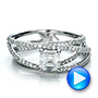  Platinum Platinum Custom Pave Diamond Multi-band Engagement Ring - Video -  100612 - Thumbnail