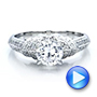  18K Gold Diamond Engagement Ring - Vanna K - Video -  100672 - Thumbnail