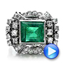 Emerald And Diamond Ring - Video -  100737 - Thumbnail