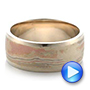 Custom Men's Mokume Wedding Band - Video -  100818 - Thumbnail