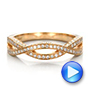 18k Yellow Gold 18k Yellow Gold Custom Diamond Wedding Band - Video -  100854 - Thumbnail