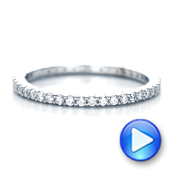  Platinum Platinum Diamond Stackable Eternity Band - Video -  101900 - Thumbnail