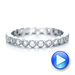  Platinum Platinum Stackable Diamond Eternity Band - Video -  101904 - Thumbnail