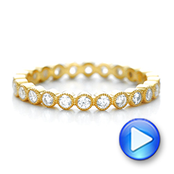 14k Yellow Gold 14k Yellow Gold Stackable Diamond Eternity Band - Video -  101906 - Thumbnail