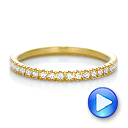 14k Yellow Gold 14k Yellow Gold Diamond Stackable Eternity Band - Video -  101908 - Thumbnail