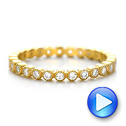 14k Yellow Gold 14k Yellow Gold Diamond Stackable Eternity Band - Video -  101930 - Thumbnail